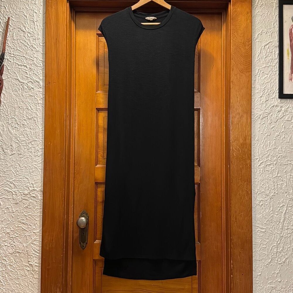 Madewell Muscle Midi Dress Heathered Black Women’s XXS